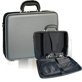 RivaCase - Sacoche pour ordinateur portable - Argent / Noir
