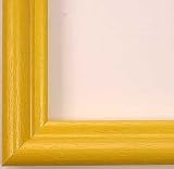 Bright Yellow Picture Frame-Solid Wood-413, 6x6