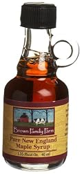 Brown Family Farm Pure New England Maple Syrup, 1.35-Ounce Glass Bottles (Pack of 6)