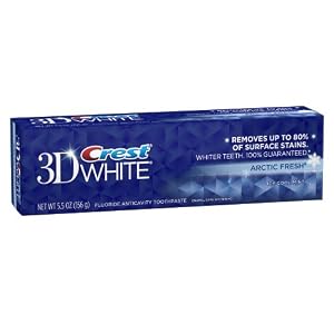 Crest 3d White Arctic Fresh Icy Cool Mint Flavor Whitening Toothpaste 5.5 Oz, 5.500 Fluid Ounce