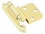 Amerock BP3428-3 Hinge Self-Closing Face Mount Inset Bright Brass, 3/8-Inch