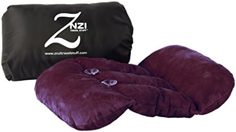 Znzi Travel Stuff Travel Pillow, Burgundy