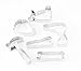 Fox Run Cookie Cutters, Set of 6, Construction, Metallic