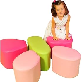 Fantasy Furniture 5 Piece Butterfly Puzzle Ottoman