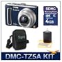 Panasonic DMC-TZ5A (Blue) Best-Selling Super-Savings Bundle