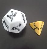 (Goods Mall) Love Sex Erotic Naughty Intimate Truth-or-Dare Six-sided Dice with 12 Colorful Images