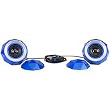 Digital Treasures 09371-PG Lyrix PowerBall X2 Bluetooth Speaker (Blue)