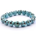 Costume Jewelry - Celebrity Inspired Skull Bracelet - Turquoise Skull Stretch Fashion Bracelet - Skull Rings also available to match - item comes gift wrapped with ribbon - Other Turquoise Jewellery available to match