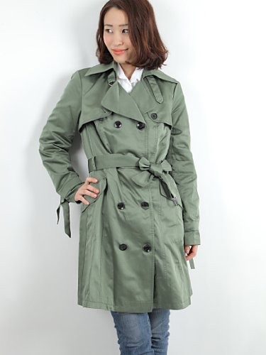 SPOOM スプーム レディース スプリング トレンチコート NATALIA ARMY GREEN