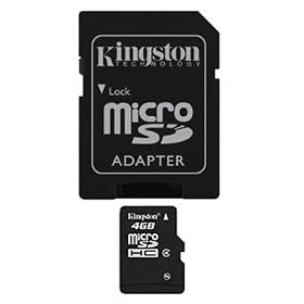 Buy Kingston 4 GB microSDHC Class 4 Flash Memory Card SDC4 4GB now!