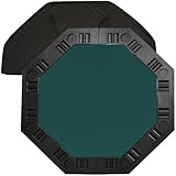 Trademark Poker 48-Inch 8-Player Octagonal Poker Tabletop (Dark Green)