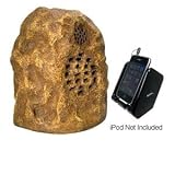 Cables To Go Audio Unlimited Premium 900MHz Wireless Weather Resistant Rechargeable Rock 1 Speaker System with Dual Power Transmitter, Sandstone (SPK-ROCK4)
