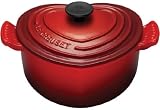 Le Creuset Cast Iron Heart Casserole Dish, 1.9 Litre, Cerise
