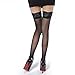 Women Lace Top Thigh High Stockings [2 Packs] with Anti Slip Silicone
