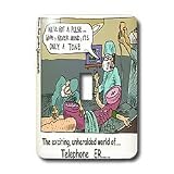 Londons Times Funny Medicine Cartoons - Telephone ER - Light Switch Covers - single toggle...