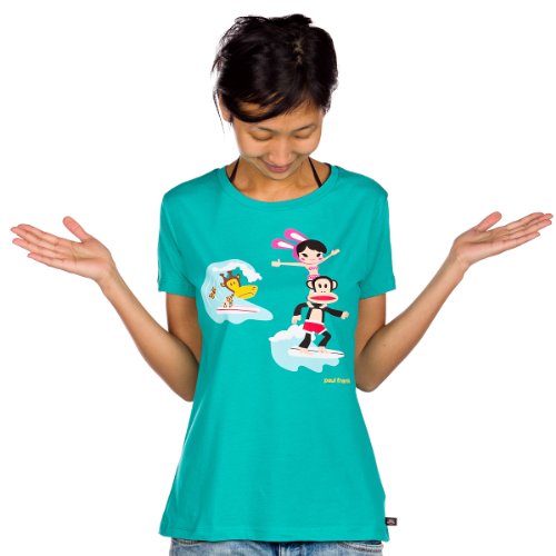 Paul Frank Damen T-shirt Julius Friends, columbia, L, 06-21AW60015