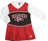 Atlanta Falcons Toddler Long Sleeve Cheerleader Jumper - 3T