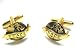 Gold World Peace Cufflinks