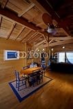 IMAGE OF Wallmonkeys Peel and Stick Wall Decals - Intérieur D'un Chalet - 72