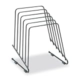 Bankers Box Workstation Step File II Wire Organizer Rack, 5 Sections, Black (FEL69712)