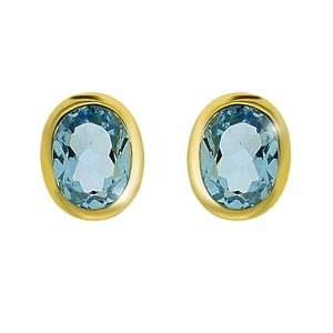 Boucles d'oreille - 133E0272 - 04/9AM - Femme - Or jaune (9 carats) 1.612 Gr - Topaze 2.79 Cts