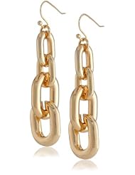 Nine West "Time For A Chain" Drama Chain Drop Earrings