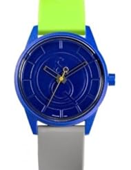 Solar Watch by Tic-Fashion 50 Meter WR Blue Dial Multi Color Strap "Solar Drive" watch
