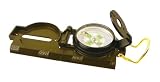 Classic Lensatic Compass with LED for Night Navigation - Heavy-Weight Aluminum by SENTER