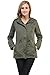 Keebon Apparel Womens Lightweight Lined Zip Up Fashion Safari Hoodie Jacket