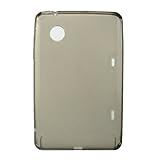 Smoke Small Checkers Flexible Gel Skin Case for HTC Flyer & HTC EVO View 4G ....