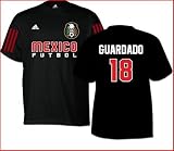 41q7sdhX%2BJL. SL160  Andres Guardado Mexico 2010 World Cup Futbol / Soccer Black Jersey Name And Number Adult T Shirt