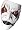 Halloween New Licensed Slipknot James #4 1/2 Half Mask Adult Standard