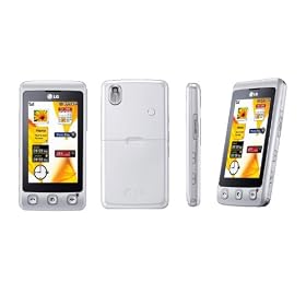LG - KP500 - T�l�phone portable - Ecran Tactile - Appareil photo 3 Mpix - Lecteur Multim�dia - Bluetooth - Blanc