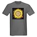 Aztec Sun Stone-Blk Sq Mexican Dark T-Shirt by CafePress