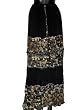 Designer Skirts -Black Color Printed Wrap Girls Comfortable Clothing In India Size 38 For Free Shipping