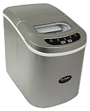 Andrew James Compact Counter Top Ice Maker Machine - New Slimline Model - 15kgs of Ice per 24hrs - No Plumbing Required + FREE ICE CRUSHER  from Andrew James