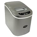 Andrew James Compact Counter Top Ice Maker Machine - New Slimline Model - 15kgs of Ice per 24hrs - No Plumbing Required + FREE ICE CRUSHER
