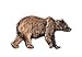 Creative Pewter Designs Grizzly Brown Bear Full Body Mammal Copper Plated Lapel Pin, Brooch, Jewelry, MC035