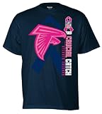 Atlanta Falcons Tonal Ribbon Breast Cancer Awareness T-Shirt