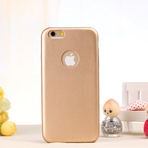 Leather Case for iPhone 6 with Hole for Logo ;Unbelievable Thin and Light Weight;BROWN