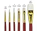 Fundamentals Paint Brush Set Short Handled For Decorative Arts, Watercolor, Acrylic, Oils, Set Of 6 Classic White Watercolor Paint Brushes - Set No. 14