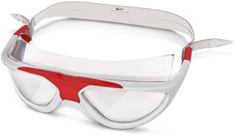 Aquadis Swimming Goggles with High-Quality, Anti-Fog and Scratch-Resistant Lenses for Women and Men - Best Professional Goggles for Indoor, Open Water Swimming and Triathlons with a Quick Adjust Buckle System for Adults - Most Comfortable Swim Goggles with UV Protective Lenses and 180 Degree Wide-Angle Visibility - Comes with Luxury Hard Case - Lifetime Free Replacement Guarantee