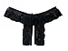 Trixx Intimates Women's Open Crotch Cheeky Panty Thong Black