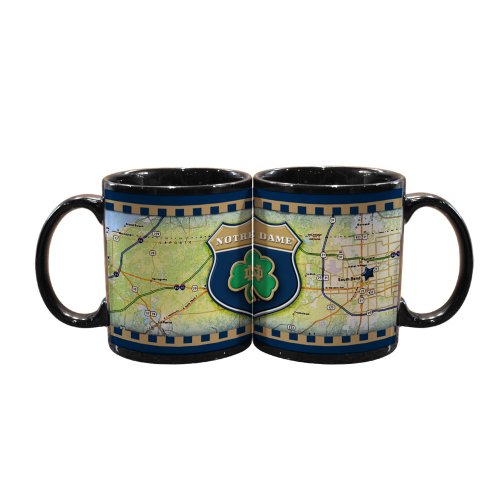 NCAA Notre Dame Fighting Irish 2 Pack 11oz Black Road To Mug