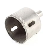 uxcell　ガラスホールソー　40mm径　ストレートシャンク　切削工具　シルバートーン