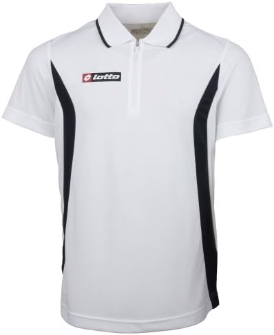 Lotto Mens Sports Football Polo Stars HZ Official Shirt (XL) (White/Navy)