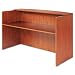 Alera Valencia Series Reception Desk w/Counter, 71w x 35-1/2d x 44-3/4h, Medium Cherry