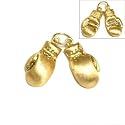 Boxing Gloves Charm 16.5mm & 18" Chain 14k Gold