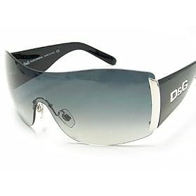 New Dolce and Gabbana D&G 8039 501 8G Black Sunglasses Gradient Gray Lens Size: 31-01-130