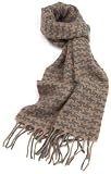 MIR Men's 100% Cashmere Micro Houndstooth Scarf